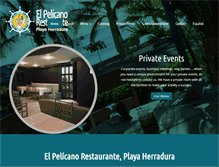 Tablet Screenshot of elpelicanorestaurante.com